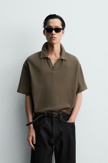 OTTOMAN RELAXED FIT POLO SHIRT - Khaki by Zara