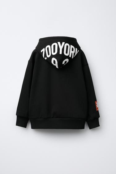 SWEAT À CAPUCHE ZOO YORK® X ZARA - Noir de Zara - Image 1