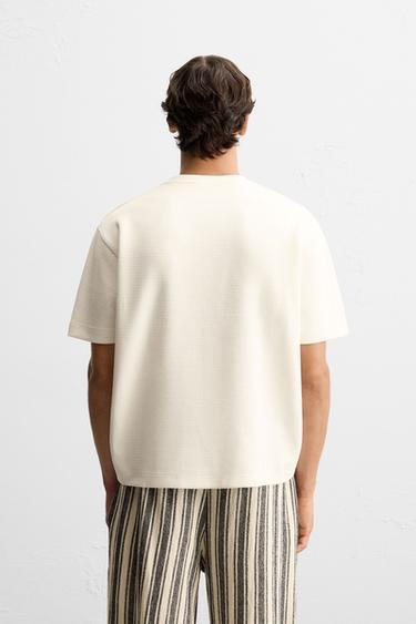 TEXTURED SWEATSHIRT - Oyster-white by Zara - Image 2