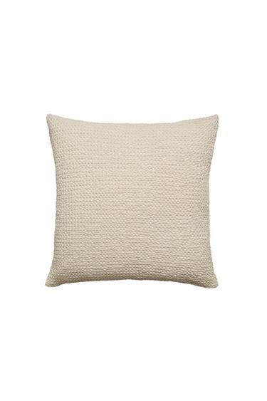 CAPA DE ALMOFADA EM WAFFLE - Cinza-claro da Zara
