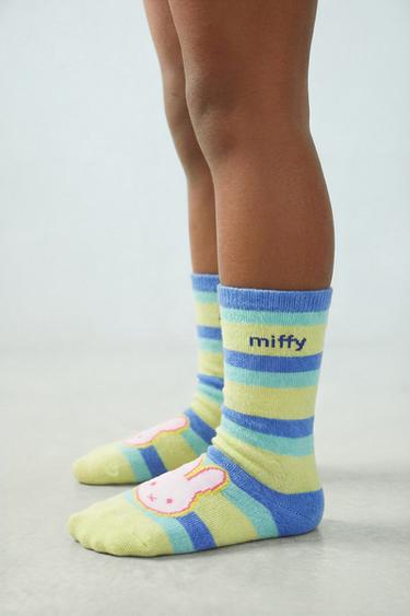 2-PACK OF MIFFY™ STRIPED LONG SOCKS - Multicoloured by Zara