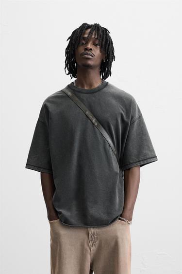 WASHED RELAXED FIT SWEATSHIRT - Dark anthracite by Zara