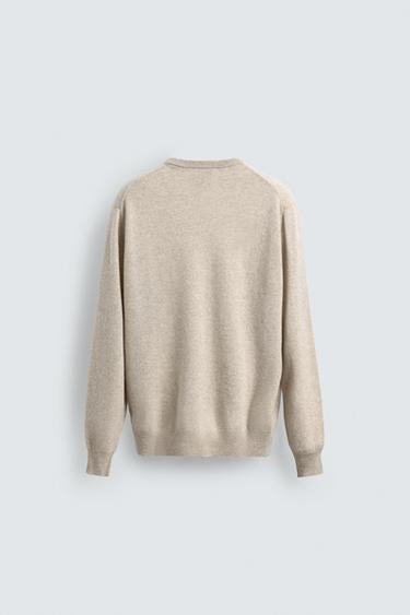 PULL 100% CACHEMIRE - Écru / Chiné de Zara - Image 1