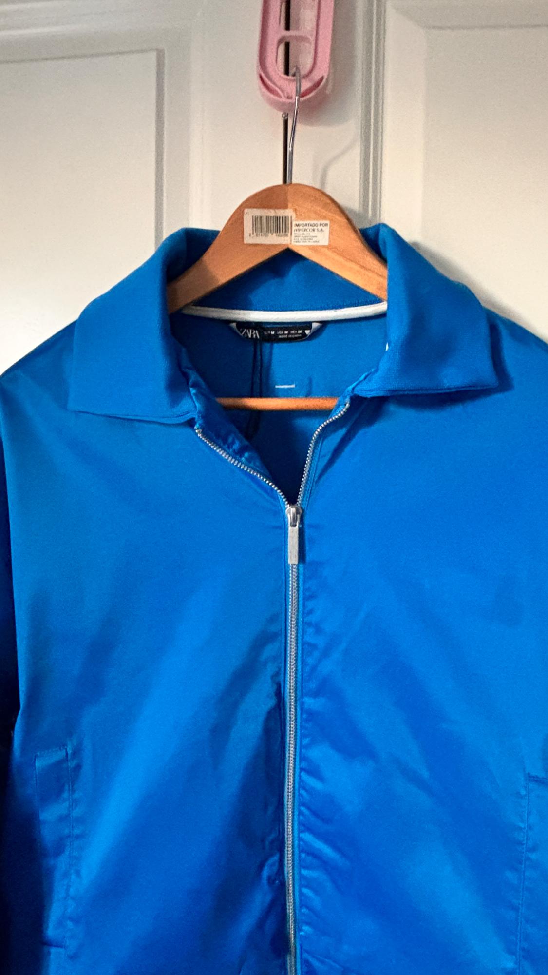 SATIN JACKET WITH SIDE STRIPES - Image 2