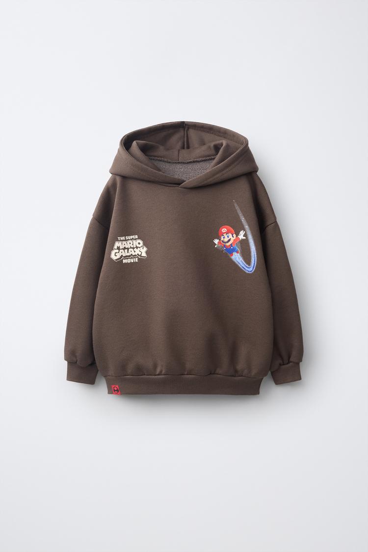 Sudadera capucha estampado mario bros nintendo