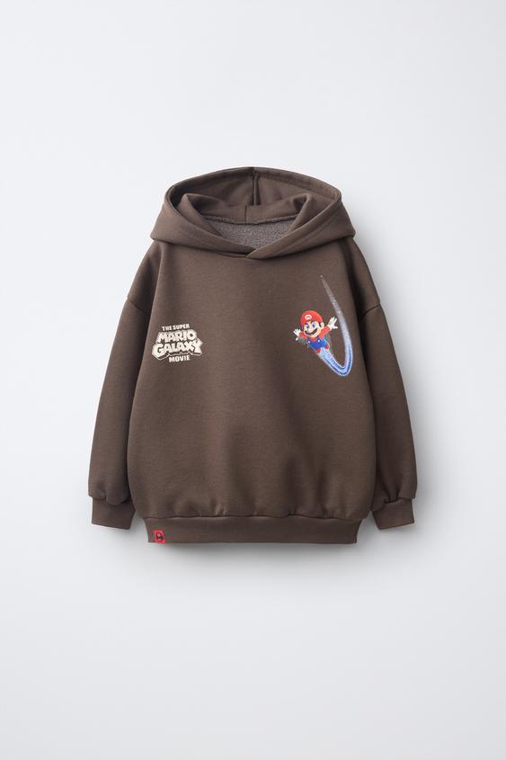 MARIO BROS.™ © NINTENDO PRINT HOODIE - Brown by Zara - Image 0
