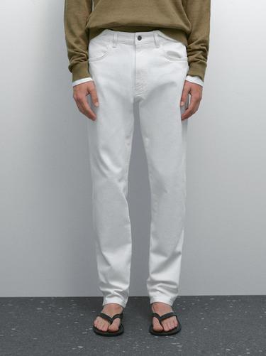 Zara Slim fit jeans - Oyster-white
