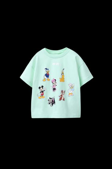 T-SHIRT MIT MICKEY MOUSE AND FRIENDS © DISNEY-PRINT - Seegrün von Zara - Bild 0