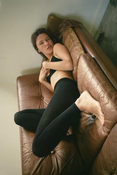 LEGGING TYPE COLLANT - Noir de Zara