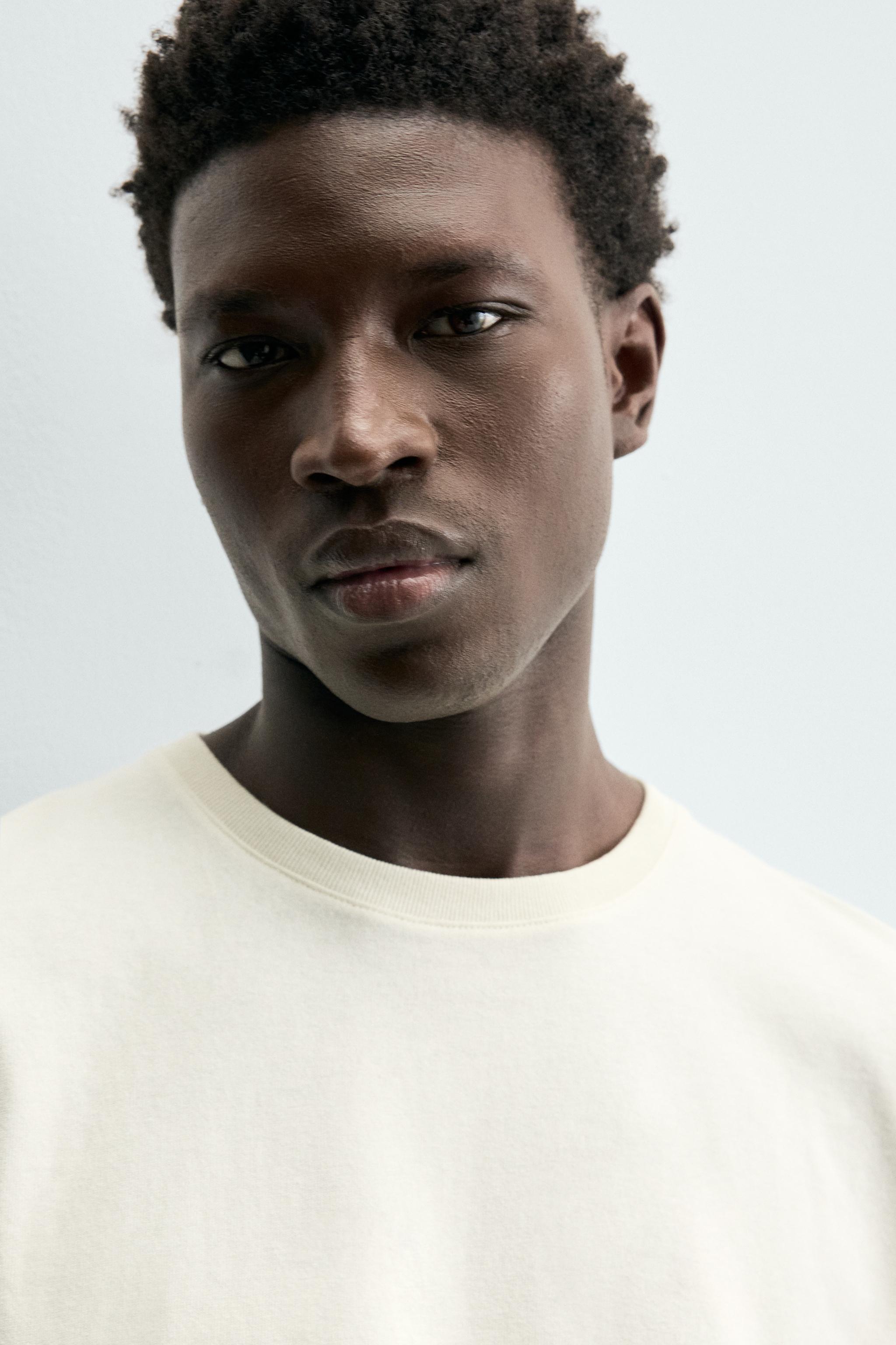 Zara BOXY FIT HEAVYWEIGHT T-SHIRT görsel 6