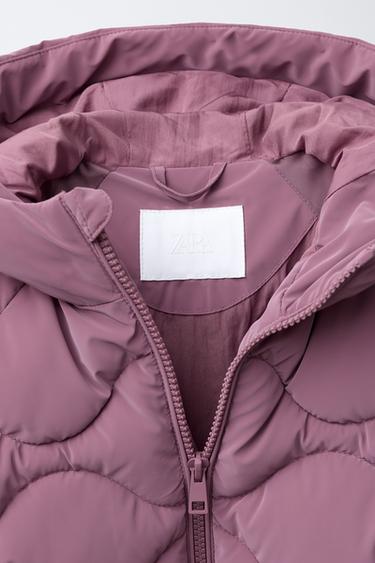 RUBBERISED PUFFER JACKET - Dark pink by Zara - Image 6