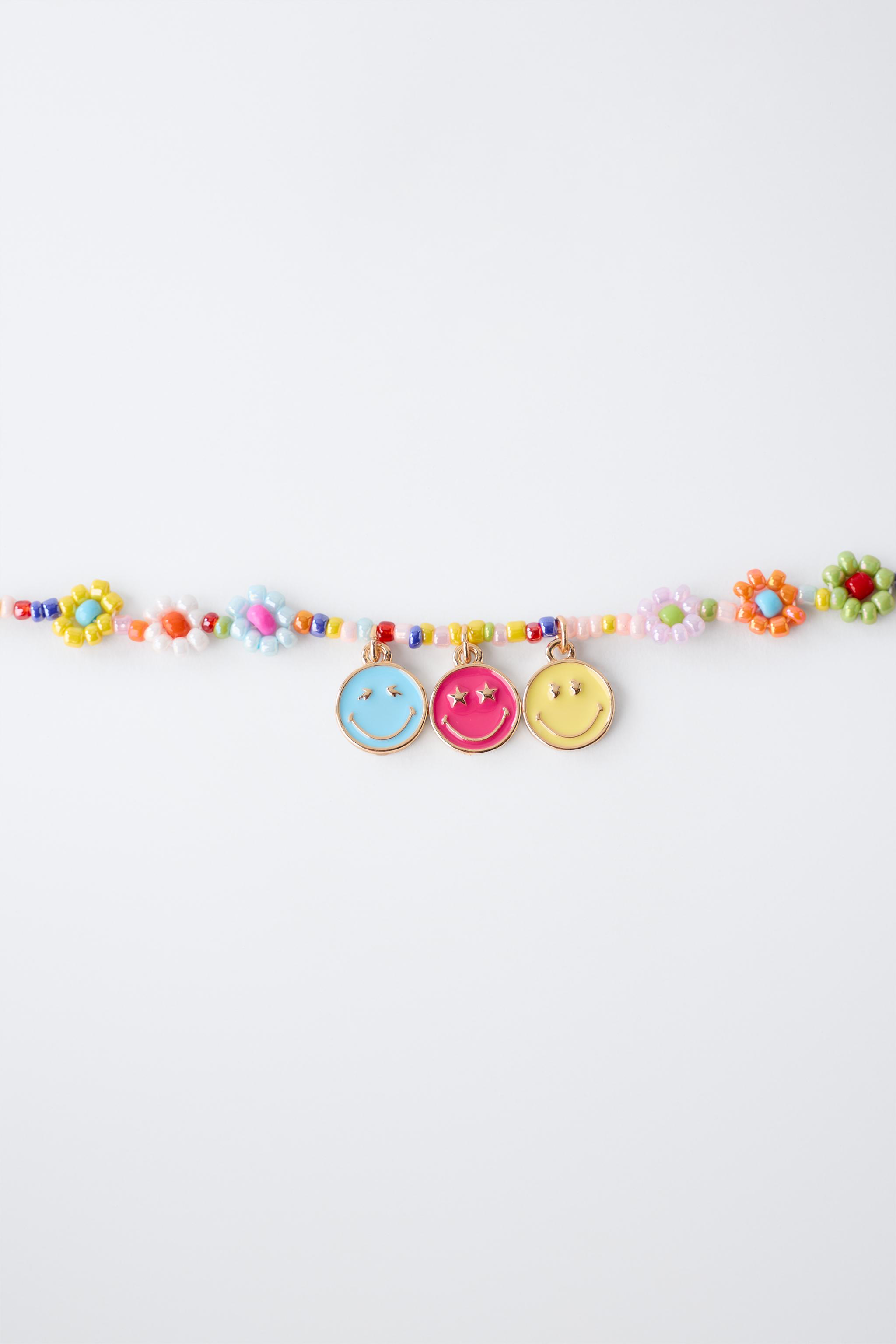 PACK OF RINGS AND BEADED BRACELET SMILEYWORLD ® — Multicolored (alternate view)