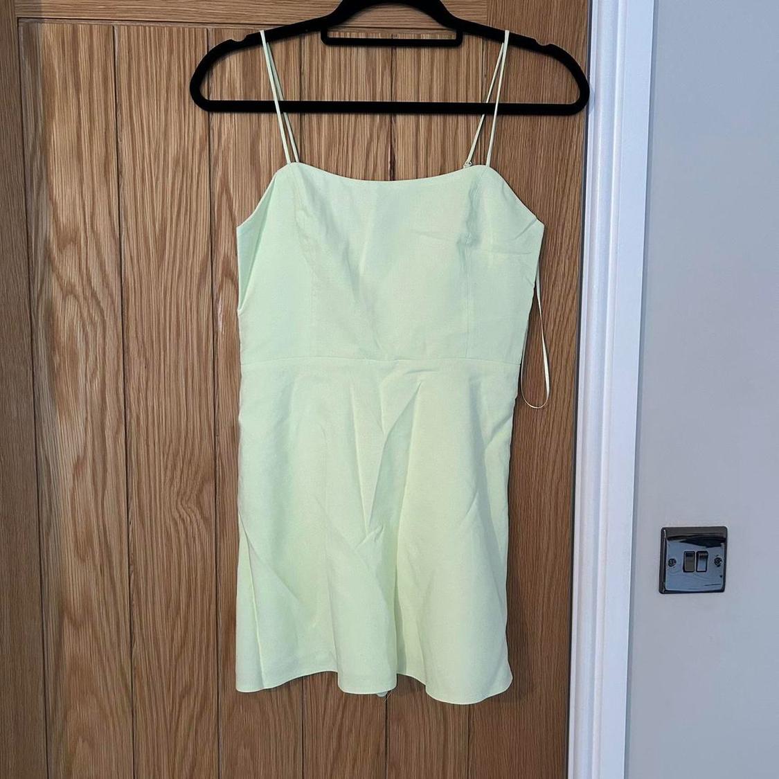 STRAPPY LINEN BLEND DRESS