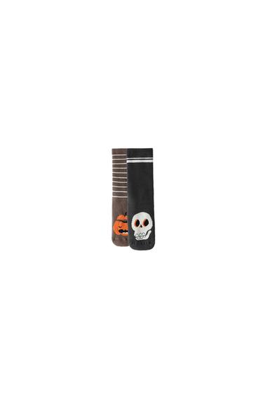 PACK DOS CALCETINES ANTIDESLIZANTES CALABAZA Y CALAVERA