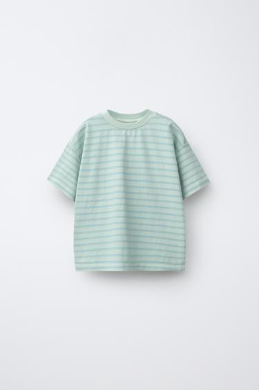 CAMISETA RAYAS - Azul / Blanco de Zara