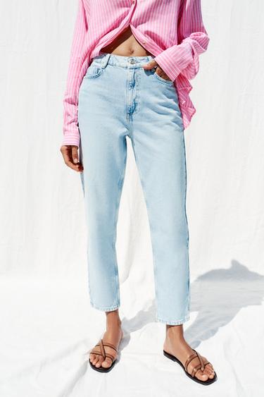 JEAN Z1975 MOM FIT TAILLE HAUTE - Bleu clair de Zara - Image 1