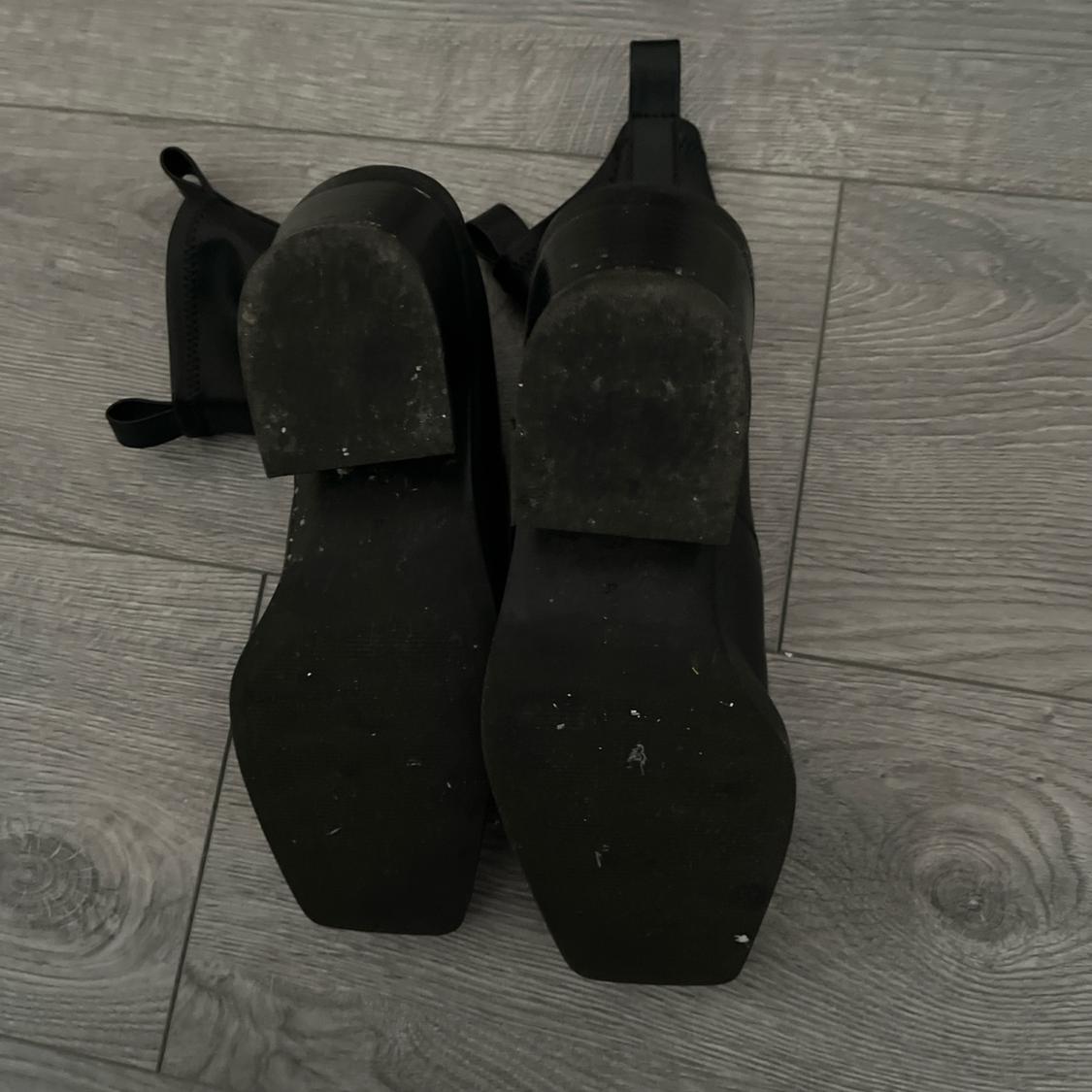 BLACK SQUARE TOE BOOTS - Image 6