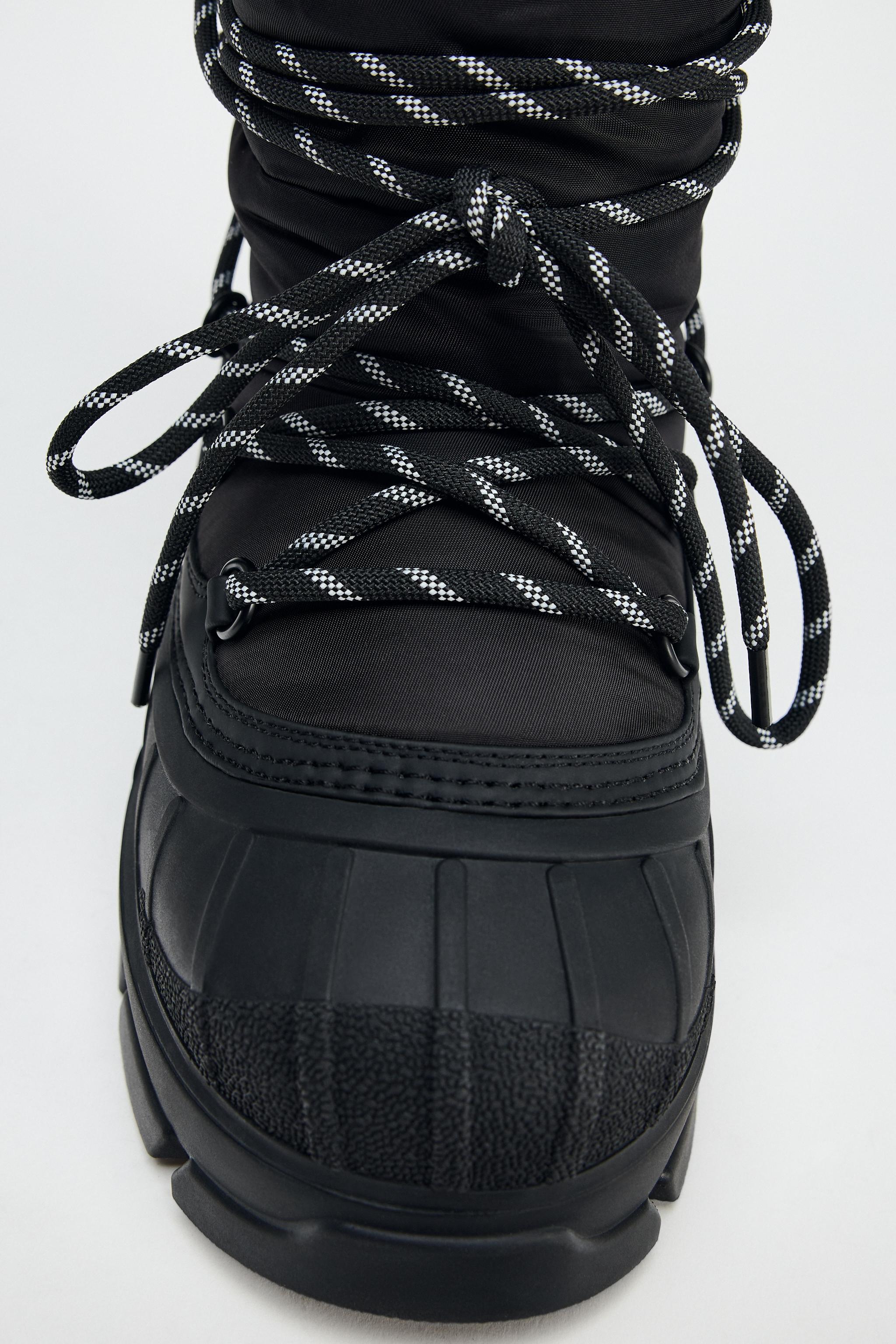 WATER RESISTANT ANKLE BOOTS SKI COLLECTION - Black | ZARA