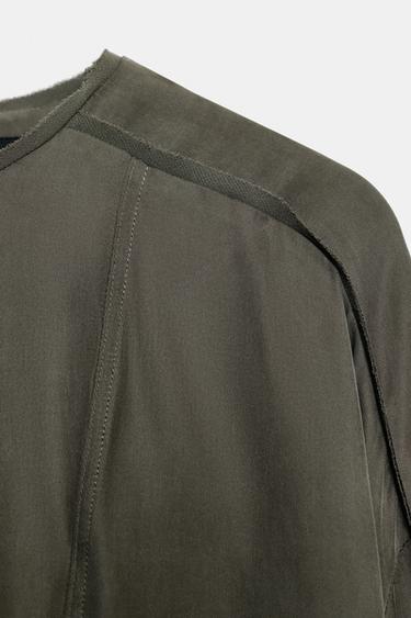 ZW COLLECTION FLOWING TOP - Grey by Zara - Image 3