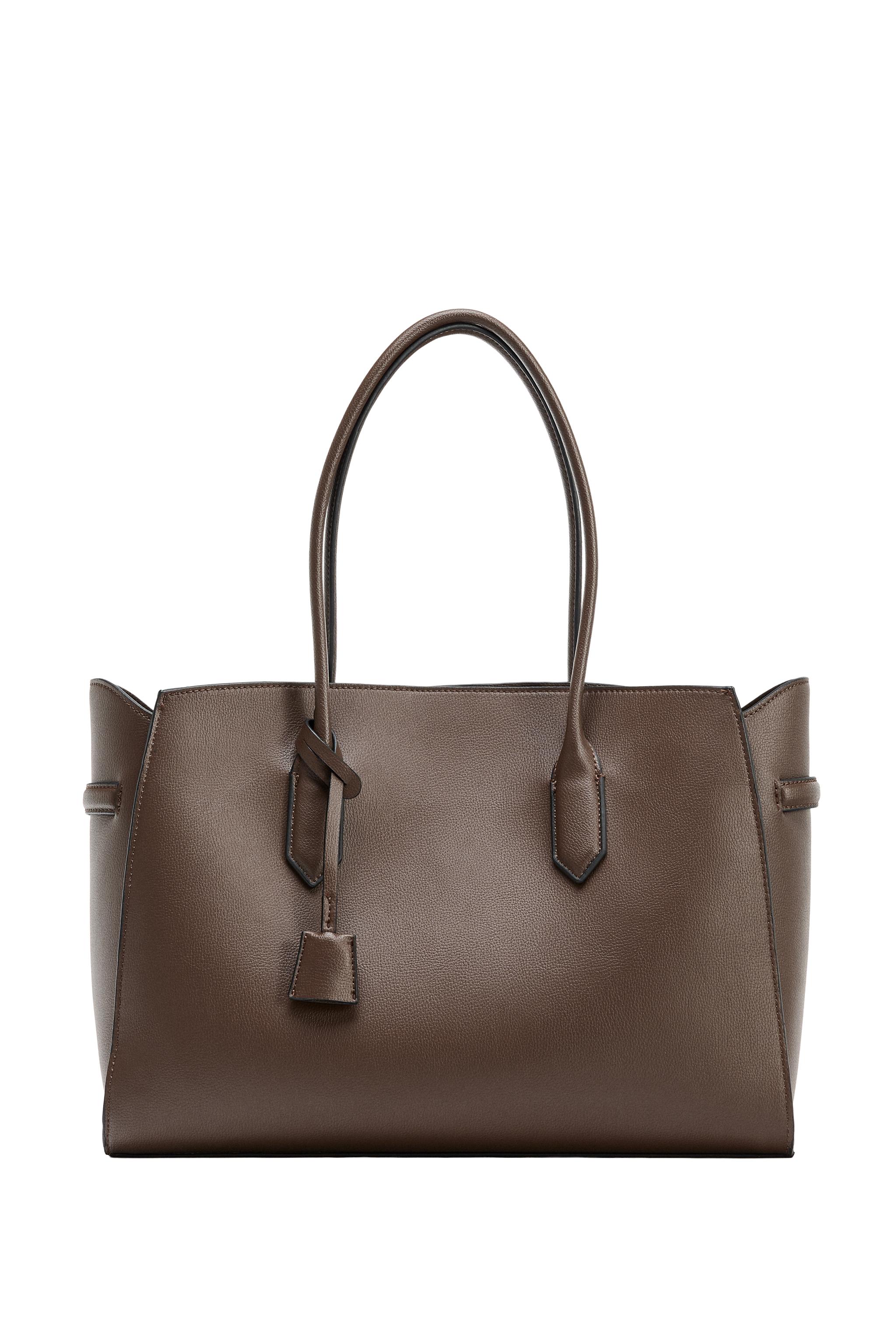 SHOULDER SHOPPER - Chocolate | ZARA United States