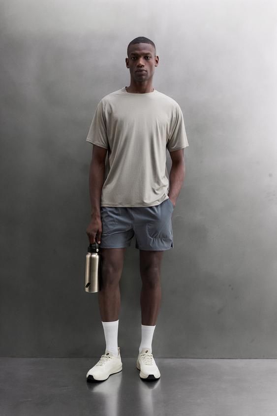 TECHNICAL STRUCTURE T-SHIRT - Grey by Zara - Image 0