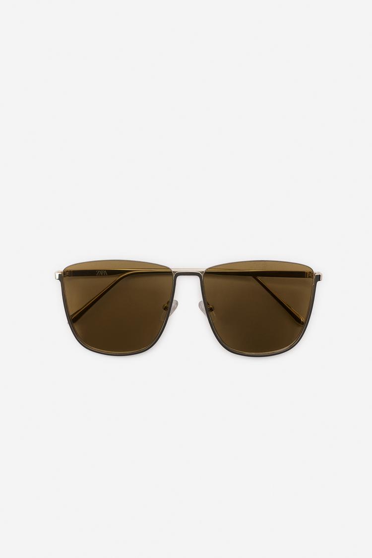 Lentes de sol metálicos cuadrados - Artículo ZARA Mujer 3