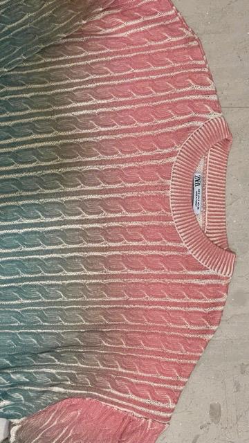 CABLE-KNIT PRINT SWEATER - Image 2