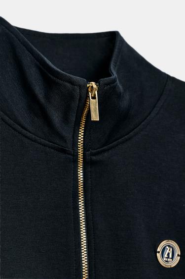 ZIP-UP ZA SWEATSHIRT - Navy blue by Zara - Image 7