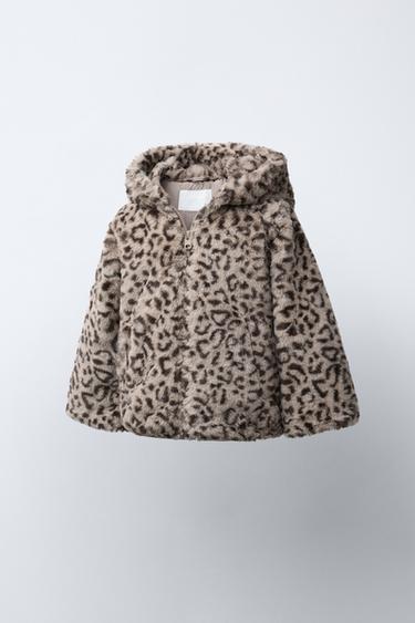 ANIMAL PRINT FAUX FUR JACKET - Leopard by Zara - Image 1