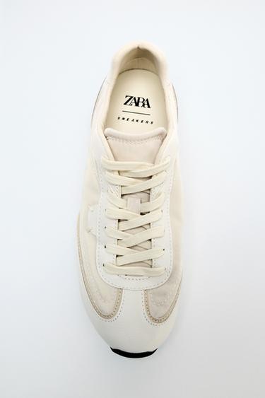 ZAPATILLA TEJIDO - Blanco Crudo de Zara