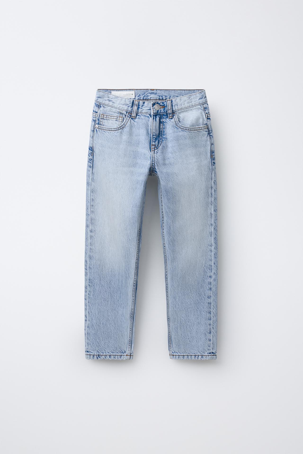 SLIM FIT JEANS — Light blue