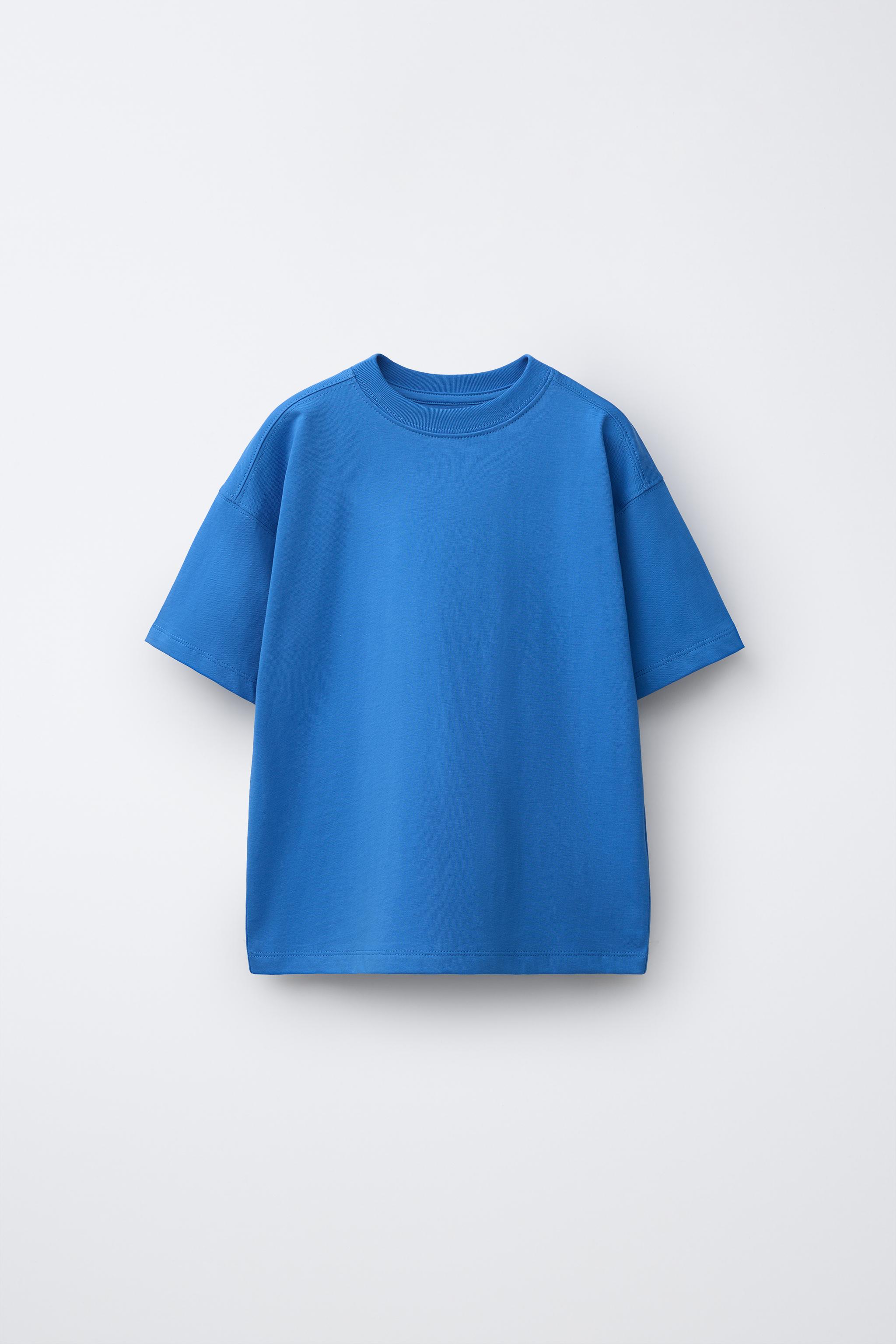 PLAIN T-SHIRT — Deep blue