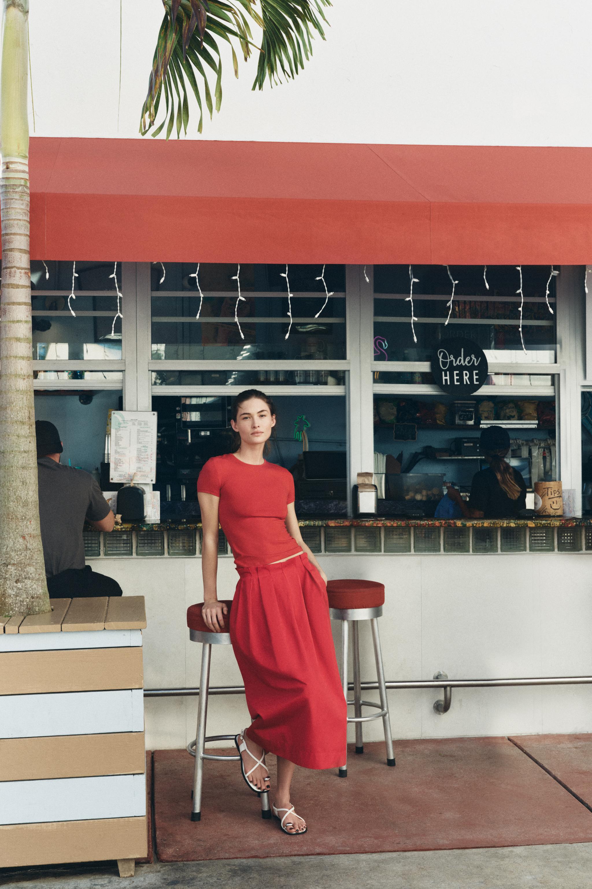 レッドスカート - レディース | ZARA 日本 レッドスカート - レディース | ZARA 日本