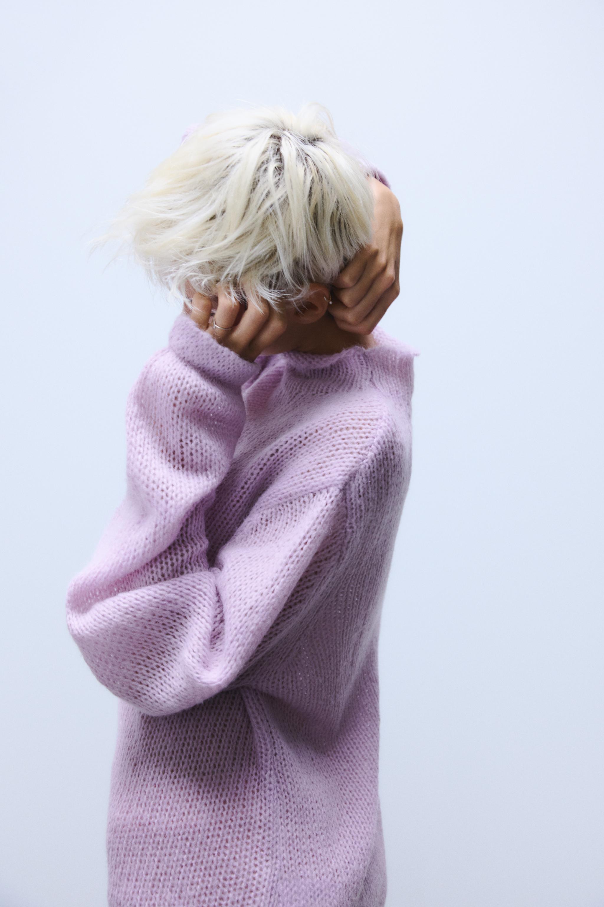 SWEATER For MAN Jersey De Punto ZARA High Collar Knit Mujer