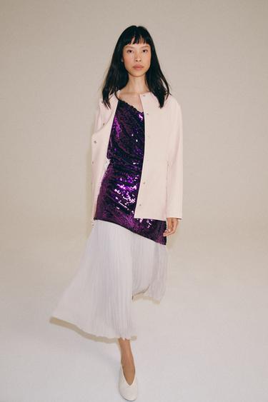 ז'קט בומבר ורוד ZW COLLECTION - ורוד פסטל של Zara - תמונה 0