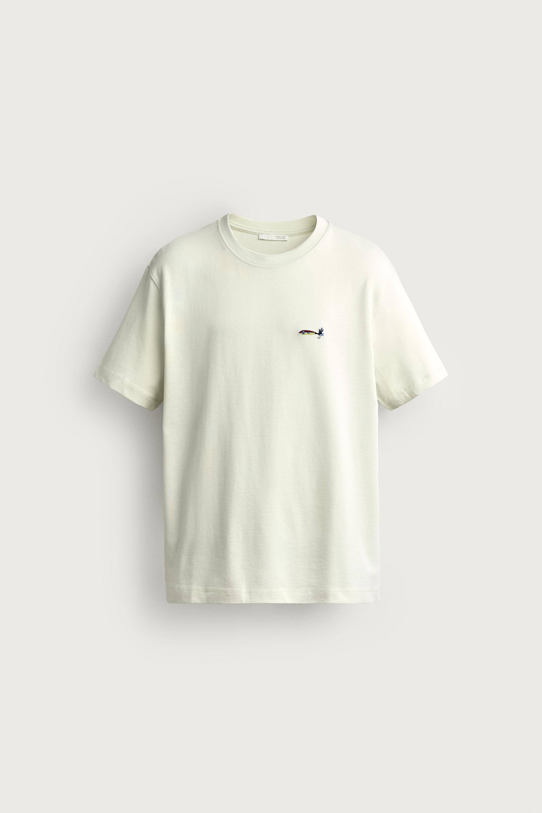 RELAXED FIT HOOK EMBROIDERY T-SHIRT