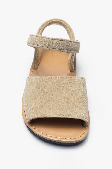 LEATHER SANDALS - Sand Brown by Zara