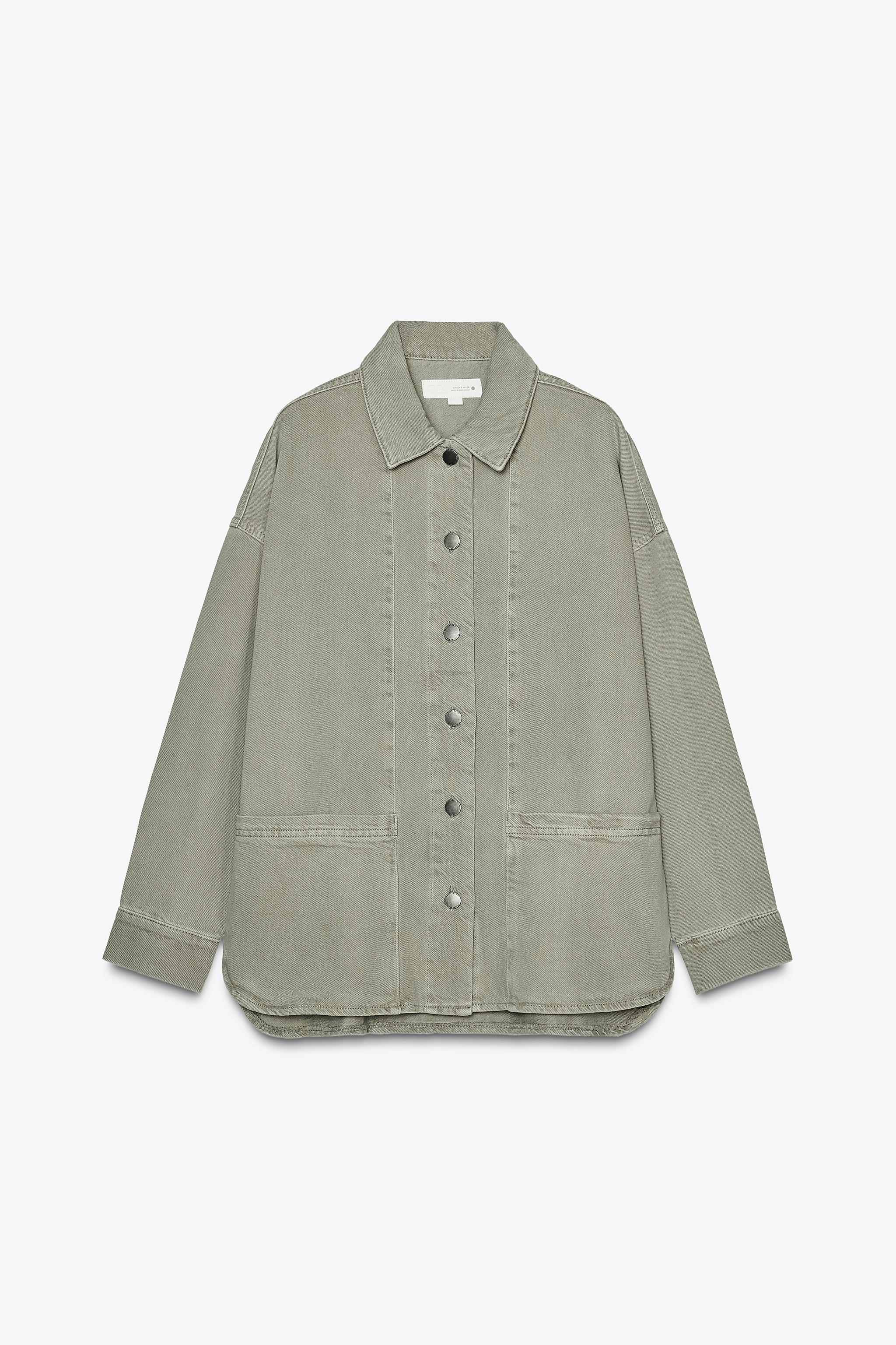 ZARA プリーツジャケット ZW COLLECTION 3194/545 ZW COLLECTION OVERSHIRT - Grey | ZARA Australia