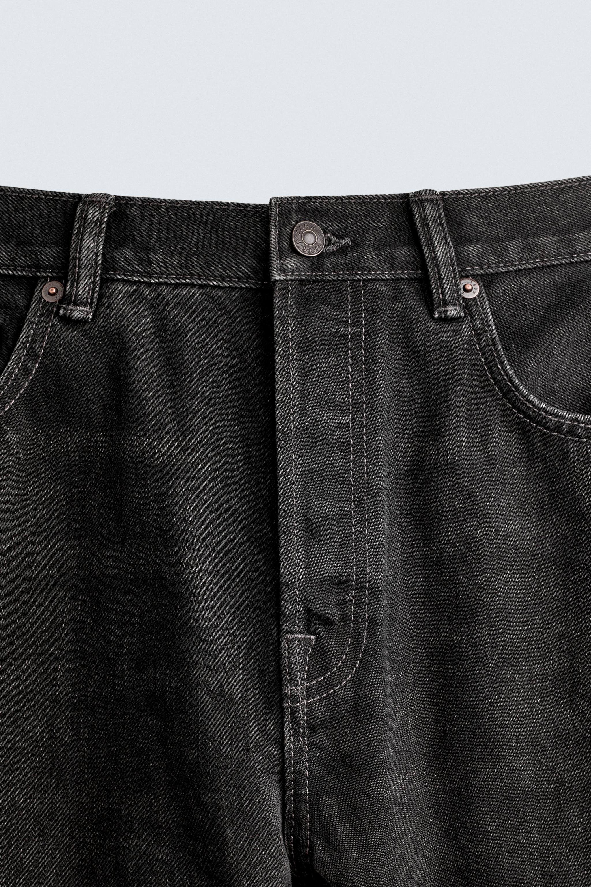 ストレートフィットデニムパンツ - ブラック | ZARA Japan / 日本