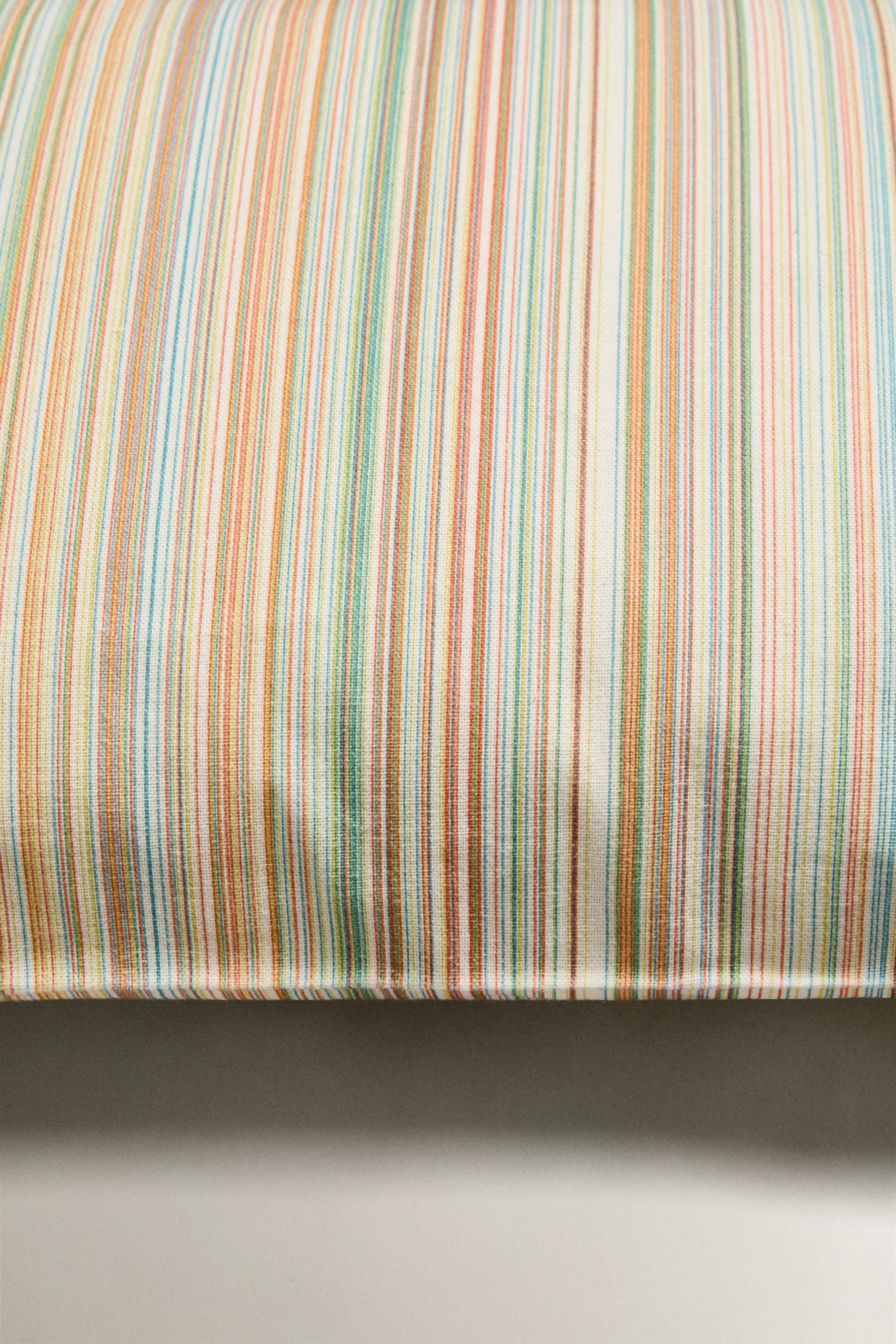 HOUSSE DE COUSSIN RAYURES