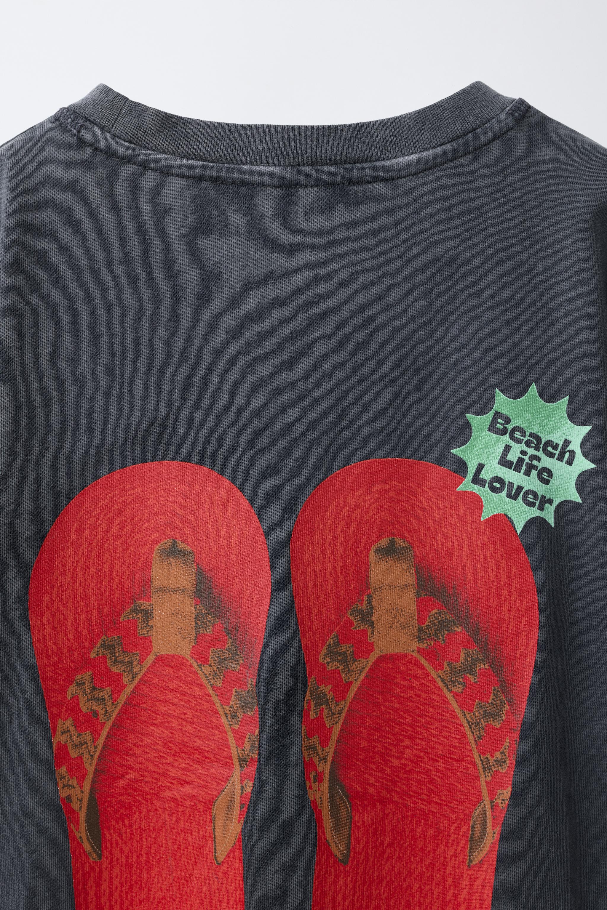 FLIP FLOP PRINT T-SHIRT