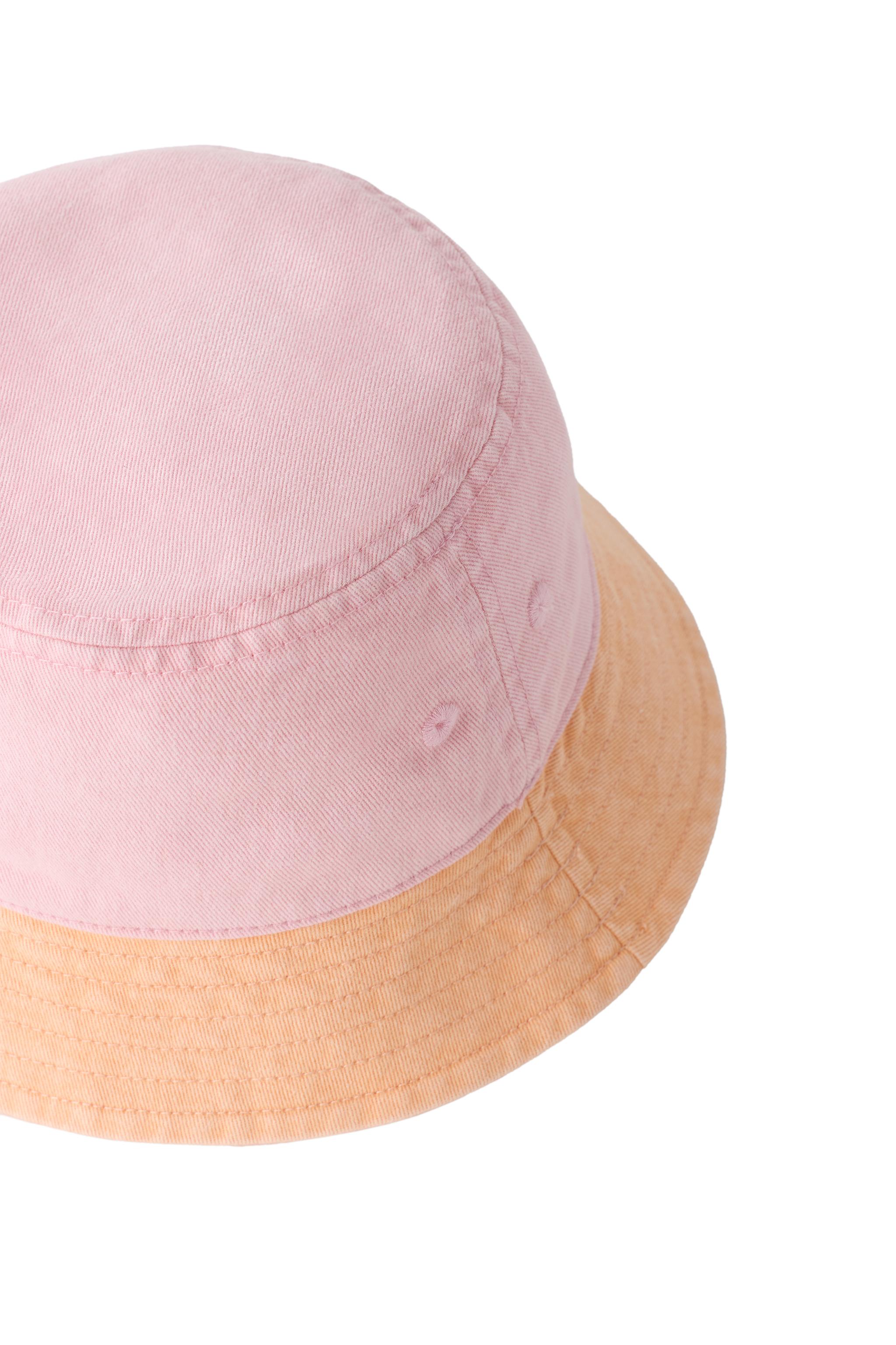 COLORBLOCK BUCKET HAT — Light pink (alternate view)