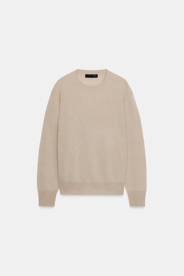 PULL 100 % LAINE ULTRA-DOUCE MANCHES LONGUES - Beige de Zara - Image 4