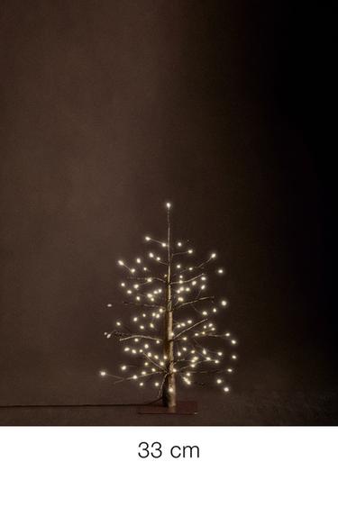 CHOINKA Z OŚWIETLENIEM LED (33 CM) - Brązowy Zara