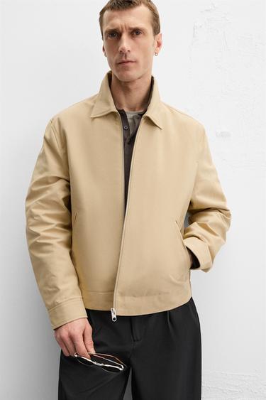 JACKET WITH BOUND SEAMS - Mid-camel by Zara - Image 6
