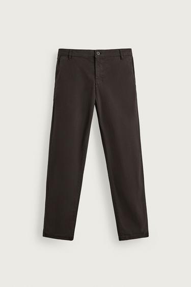 CALÇA CHINO SKINNY FIT - Marrom da Zara
