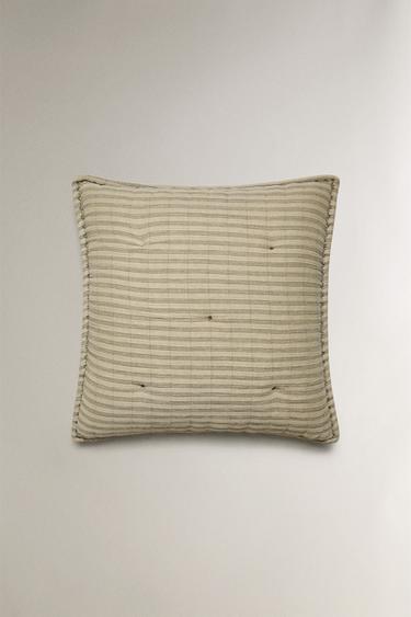 FEDERA CUSCINO BAMBINI TRAPUNTA RIGHE FINI - Verde di Zara