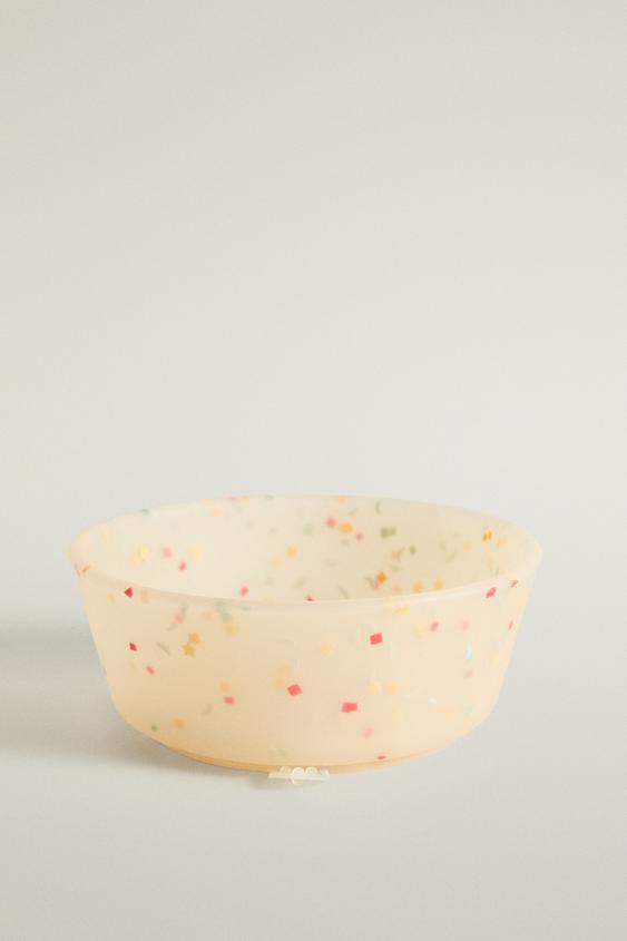 Zara KIDS' SILICONE CONFETTI BOWL - 多色 - 圖片 0