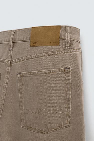 LIMITED EDITION BARREL FIT JEANS - Light brown by Zara - Image 9