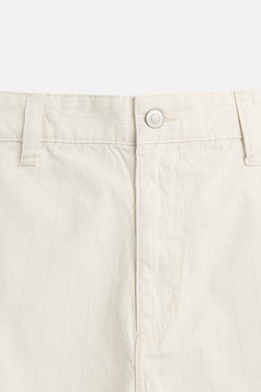 BERMUDA REGULAR FIT RAYURES - rayures de Zara - Image 8